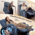 thumbnail image 4 of HOMCOM Fauteuil Inclinable Releveur avec Massage Fauteuil Inclinable Électrique Bleu, 4 of 10