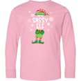 thumbnail image 3 of Inktastic Funny Christmas I'm the Sassy Elf with Shoes and Hat Long Sleeve Youth T-Shirt, 3 of 5