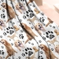 thumbnail image 2 of Golden Retriever Blanket,Comfortable Soft Flannel Throw Blanket,All Season,Warm Lightweight Blankets for Sofa Bed Couch Living Room Chair,50"x60"(130x150cm), 2 of 4