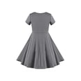 thumbnail image 2 of Girls Dress Gray Butterfly Heart Valentine's Day Golden Cotton 7 Years, 2 of 8