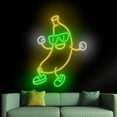 thumbnail image 3 of Handmadetneonsign Banana Dancing Neon Sign, Banana Sunglasses Wall Art Decor, Home Wall Decor 52228, 3 of 5