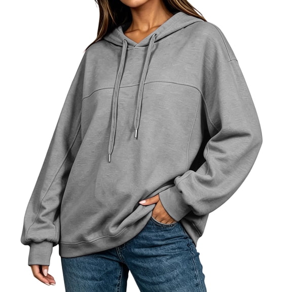 Tumotour Pullover Hoodies for Women'S Hooded Fall Sweatshirt Drawstring Long Sleeve Athletic Workout Blouses