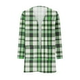 thumbnail image 3 of PWPSG Teen Girl Casual Cardigan Color Block Tunic Tops Lightweight Open Front Long Sleeve Top Fashion Daily Outfits with Pockets Green 5 Years, 3 of 7