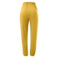 thumbnail image 6 of Sngxgn Womens Yoga Pants Wide Leg Loose Comfy Lounge Pants Workout Sweatpants for Women with Pockets(Yellow,XL), 6 of 6