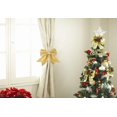 thumbnail image 4 of Nœud Pailleté Décoration de Sapin de Noël Couronne Nœuds, Or, 25 * 27, 4 of 5