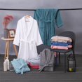 thumbnail image 1 of Albornoz de hotel, material de toalla de algodón, camisón de pareja de adultos, bata de baño blanca larga de algodón de primavera y otoño, 1 of 4