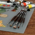 thumbnail image 5 of Borciani e Bonazzi Unico Synthetic Mongoose Artist Paint Brush - Series 802 Filbert - Size #18 - Watercolors, Oil & Acrylic Paint - Handcrafted in Italy, Anti-Roll Design, Ergonomic Medium Handle, 5 of 7