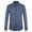 Navy Blue & Beige, variant on Men's Striped Button-Down Collar Iron-Free Stretch Dress Shirt, Long Sleeve All-Season Casual