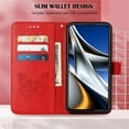 thumbnail image 3 of Allytech Wallet Case for Google Pixel 8 Pro 6.7", PU Leather Flip Folio Stand Cover Cards Slots Cash Pocket Slim Fit Hand Wrist Phone Case Cover for Google Pixel 8 Pro - Red, 3 of 4
