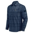 thumbnail image 2 of Men's Darius Rucker Collection by Fanatics College Navy Seattle Seahawks Micro Corduroy Plaid Button Up Shirt, 2 of 6