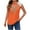Orange, variant on Summer Tops For Sexy Women 2025 Corset Tops For Women Plus Size Pearl Dressy Tshirts Shirts For Women Cotton Work Blouses For Women 2025 White T Shirts For Women V Neck