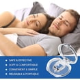 thumbnail image 2 of Eficaz antironquidos, dilatador nasal, clip magnético de silicona para la nariz, clip anti ronquidos, dilatador nasal para mejorar la respiración y hacer el sueño más cómodo (blanco) 6 piezas JM MX-0135553FYD, 2 of 5