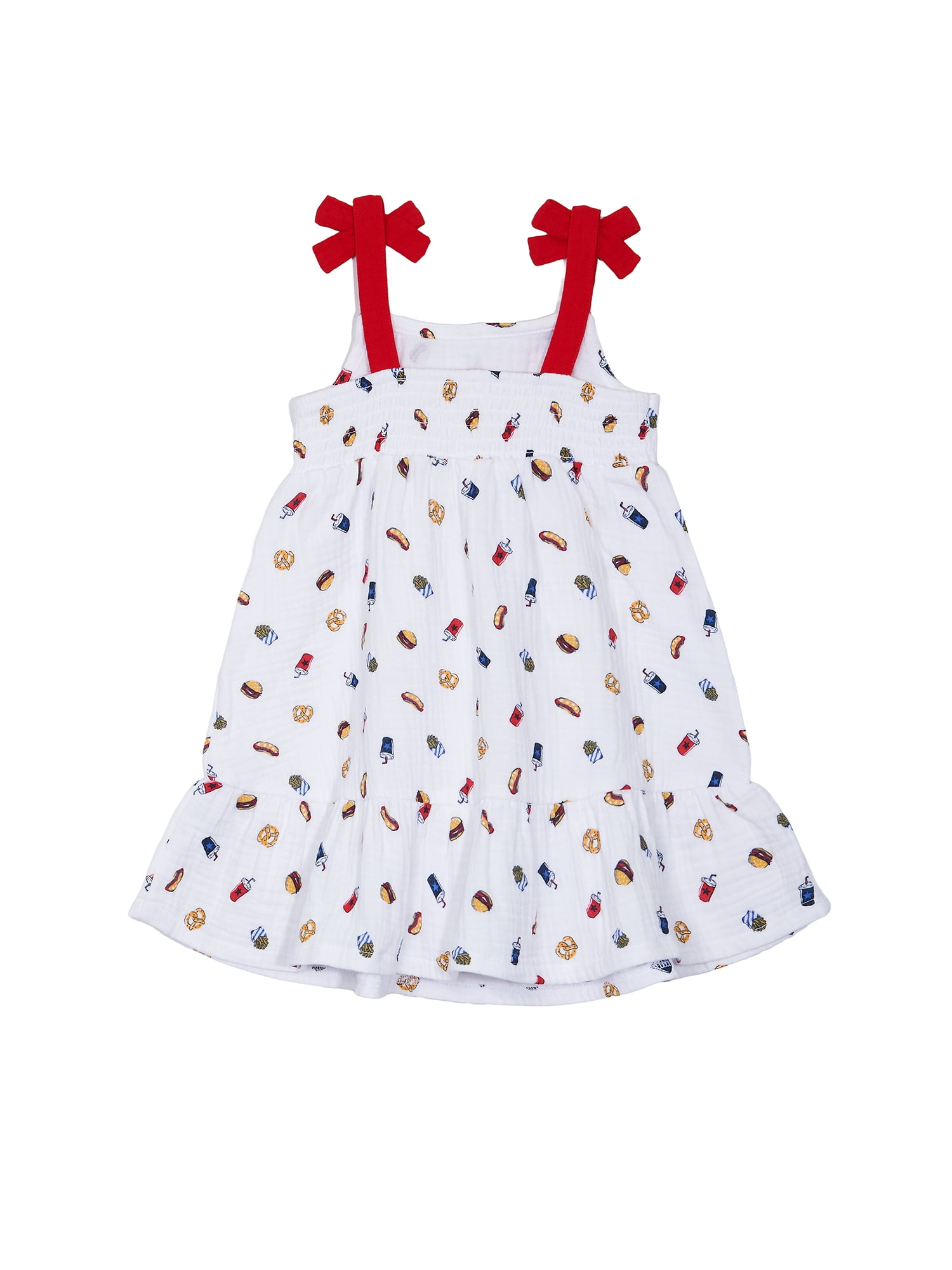 Way to Celebrate Baby and Toddler Girls Americana Dress, Sizes 0-3M-5T