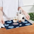 thumbnail image 4 of WOBOGO Acrylic Serving Trays 15.7x11.8 Inch Spill Proof Clear Decorative Organizer with Handle Blue Strawberry Pattern, 4 of 7