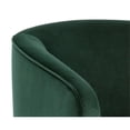 thumbnail image 6 of Maklaine 19" Modern Fabric Barrel Back Swivel Lounge Chair in Deep Green, 6 of 8