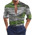 thumbnail image 2 of Lilgiuy Workout Shirts for Men Casual Solid Turn Down Long Sleeve Pullover Zipper Top Gift for Your Boyfriend Husband Dad, 2 of 5