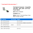 thumbnail image 2 of Fuel Injector Connector - Compatible with 2006 - 2007, 2009 - 2019 Ford Fusion Hybrid 2010 2011 2012 2013 2014 2015 2016 2017 2018, 2 of 2