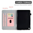 thumbnail image 2 of Dteck Smart Case for Amazon Fire HD 10 2021/HD10 Plus 2021 10.1-inch 11th Generation,Magnetic Card Holder Wallet Retro Case Leather Kickstand Shockproof Cover with Automatic wake/sleep,Pink, 2 of 6