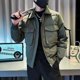 thumbnail image 4 of Rebajas de invierno de abrigos masculinos con cremallera en V, chaquetas cargo para hombre, estéticas, de alta calidad, nuevas en las elegantes ofertas de Harajuku, diseñador de lujo Joker, 4 of 5