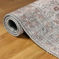 thumbnail image 5 of Distressed Floral Medallion Indoor Area Rug, Dark Walnut, 5' x 7' 6", 5 of 6