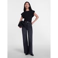 thumbnail image 3 of Scenario Women's and Women's Plus Tee with Short Bubble Cap Sleeves, Sizes XS-4X, 3 of 6