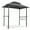 Gray, variant on Outdoor Patio Gazebo with Light, 8 x 5 Ft Patio BBQ Shelter, Double Tier Gazebo Canopy Tent with Air Vent, Hooks and Bottle Opener, Outdoor Gazebo Canopy with Steel Frame for Patio Yard Deck, K274