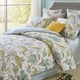 thumbnail image 2 of Ropa de Cama Floral Europeo Hojas Verde Reina 3 Pcs Barroco Funda Nórdica Set 100%., 2 of 7