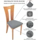 thumbnail image 4 of Fundas de LICRA extraíbles y lavables para silla de comedor, 1 unidad, 4 of 5