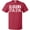 Red, variant on Inktastic Alabama Papa Distressed White Text T-Shirt