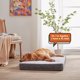 thumbnail image 4 of Orthopedic Cooling Dog Bed for Large Dogs, 47" XL Memory Foam Dog Bed with Waterproof Liner, Gel-Infused Support for Joint Pain, Washable Crate Mat Fits Pets Up to 110 lbs, 4 of 5