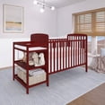 thumbnail image 6 of Dream On Me Anna 3-in-1 Convertible Crib with Changing Table Cherry, Changing Pad Included, Converts from Baby Crib to Toddler Bed, Day Bed and Kids Sofa, Three Adjustable Mattress Height Positions, 6 of 12