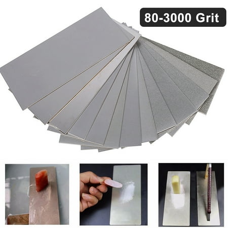 

Anvazise 80-3000 Grits Sharpening Stone Hard-Wearing Sharp Speed Grinding Solid Diamond Cutter Sharpener Whetstone Blade Sharpener Kitchen Supplies 240 Grit