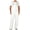White, variant on Men's Washed Bib Overall Coveralls Relaxed Fit Adjustable Strap Utility Denim Women Work Pants with Large Pockets Durable Comfortable Jumpsuit for Men Black