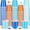 Orange and Blue, variant on 100 Pack 2 oz Plastic Shot Cups, Mini Disposable Shot Glasses 2 oz Wedding Party Cups for Bridal Shower Wedding Party, Beer Taste Serving, Snacks (Red Green Gold)