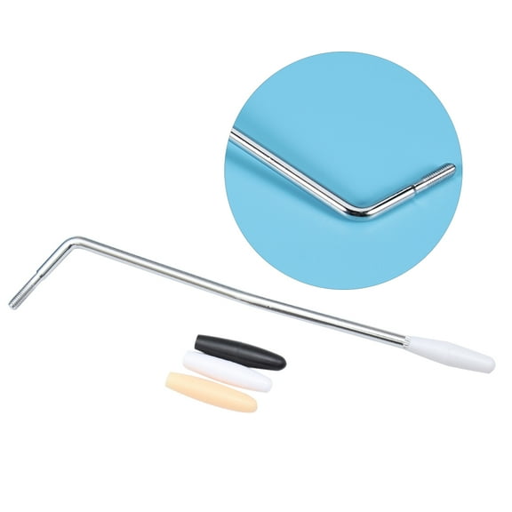 HOOWIFFY Tremolo Bar with 3 Tip Caps Metal Iron Plating 1 Guitar Accessories