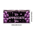 thumbnail image 3 of Purple Theme Appreciation Banner Sparkle Balloon Starry Design for Celebration Event Party Decoration, 3 of 8
