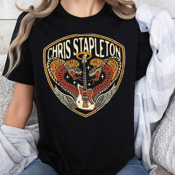 Chris Stapleton Double Cobra Flowy Rolled Cuffs Muscle Tee T-Shirt, Sizes S-5XL - The Future Box