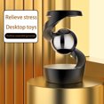 thumbnail image 2 of Desktop Rotating Gyroscope Finger Fidget Spinner Toy All Aluminum Alloy Spinning Gyro Silver Metallic Accents for Adults Gift, 2 of 5