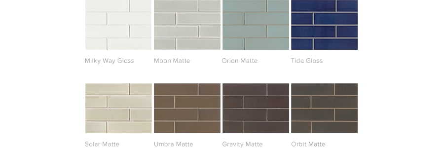 Bedrosians Zenith 2" x 6" Porcelain Mosaic Tile in Solar (8.9 SqFt/Ctn)