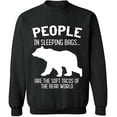 thumbnail image 2 of OXI Crewneck Sweatshirt - The Bear World, Basic Casual Sweatshirts for Men's and Women Fleece Sweatshirt Long Sleeve - Dark Heather 2X-Large, 2 of 2