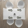 thumbnail image 3 of Ambesonne Emily Place Mats Set of 4, Modern Calligraphic Font, Standard Size, Mustard Black and White, 3 of 4