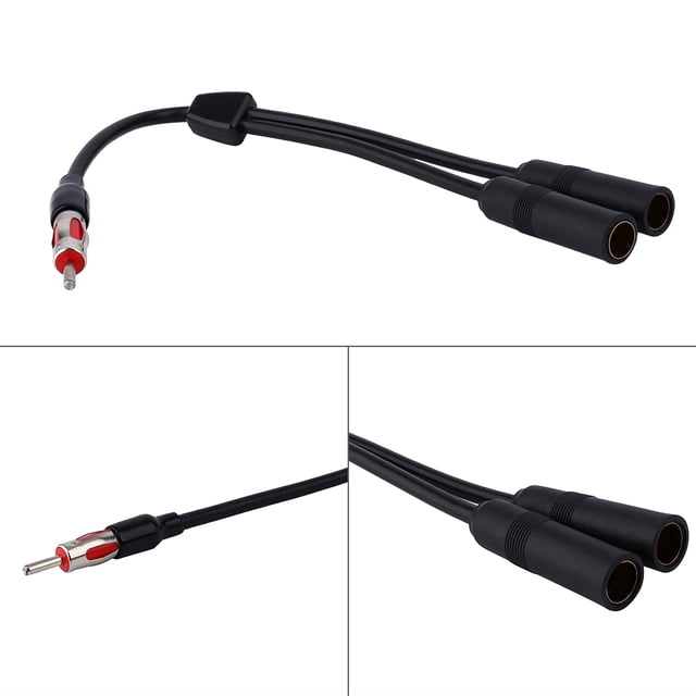 Cable divisor de antena Y NikouMX antena de radio para automóvil cable divisor de extensión de antena