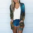 thumbnail image 1 of LOVZFMLL Cardigan pour Femmes Mode Décontractée Chemise Imprimée à Manches Longues avec Poches Cardigan, 1 of 5