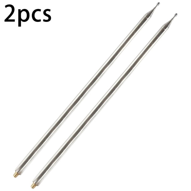 2Pcs 5.6M 201 Stainless Steel Whip Antenna Pull Rod for Hf Radio Positive V
