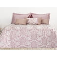 thumbnail image 1 of Edrecolcha Málaga King Size Dormireal Rosa Damasco Jacquard Brocado Capitonada Hecha en México, 1 of 3