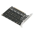 thumbnail image 4 of M.2 NVME SSD To PCIE X16 PCIE Adapter 4x32Gbps Full Speed Signal 4 Port Host Controller Expansion Card M.2 NVME Protocol SSD, M.2 PCIE Device With Individual LED Indicator For, 4 of 8