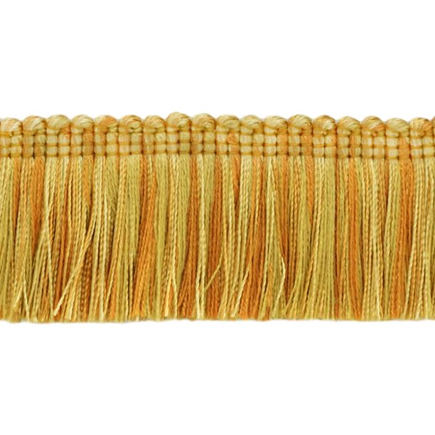 Brush Fringe Trim1 3/4" (45mm)Style 0175HBColor 4875 (Medium & Light Gold)Sold by the