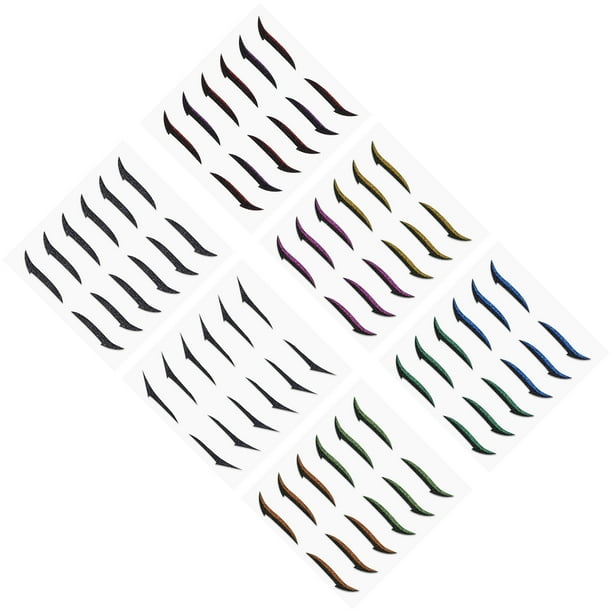 SelfAdhesive Glitter Eyeliner Stickers, Reusable Eyeliner Stickers