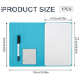 thumbnail image 3 of Portable Small Whiteboard, Reusable Mini Magnet Dry Erase Board with Marker Wipe Cloth Magnetic Dry Erase Board Blue, 3 of 7