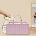 thumbnail image 6 of Wzzjkit Woven Basket Organizer Infant Diapers Portable Storage Basket with Dividers and Carry Handle Basket Organizer of Diapers Hanging Waterproof for Car Travel and Home, 6 of 6